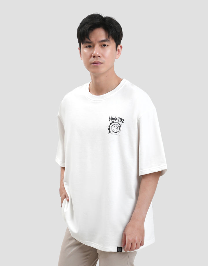 Nevada Universal Music Blink 182 - Style 1 Wording Kaos Oversize Pria