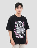 Nevada Universal Music Blink 182 - Style 3 Print Radio Kaos Oversize Pria