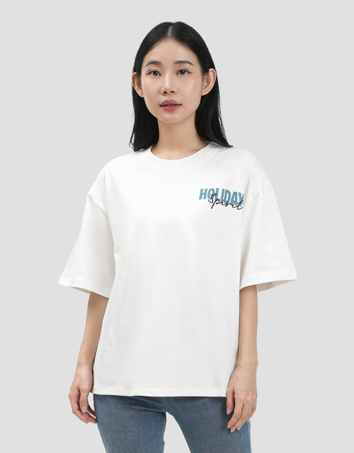Nevada Holiday Kaos Oversize Wanita