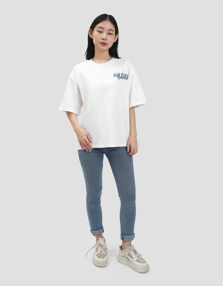 Nevada Holiday Kaos Oversize Wanita