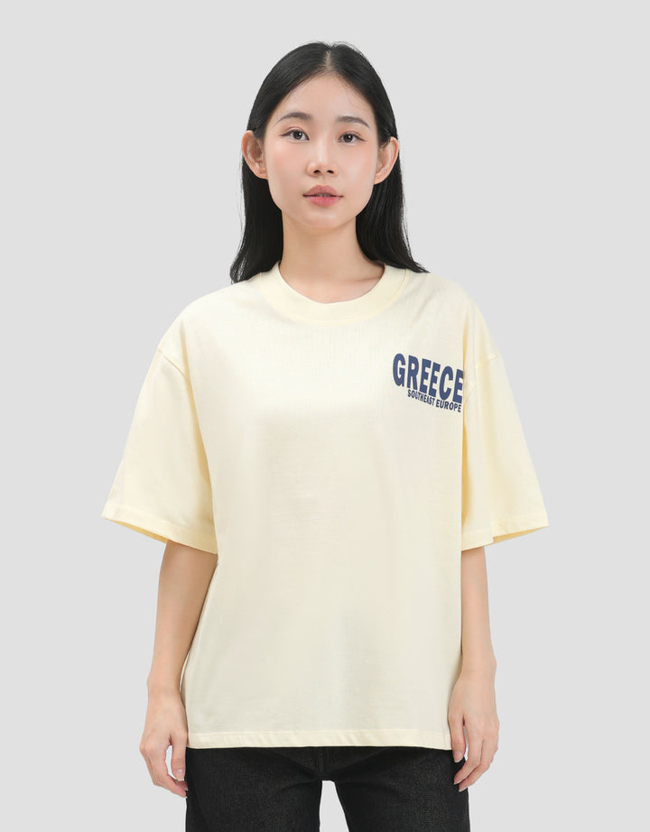 Nevada Greece Kaos Oversize Wanita
