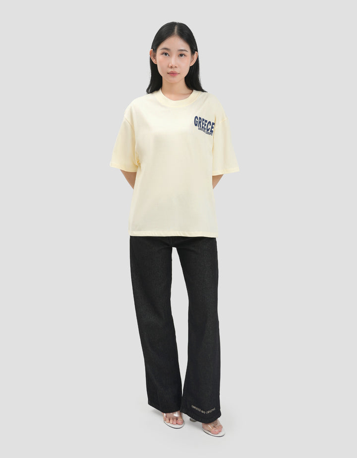 Nevada Greece Kaos Oversize Wanita