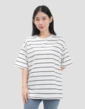 Nevada Stripe Kaos Oversize Wanita