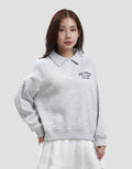 Nevada Fleece Raglan Cut W Collar Sweater Wanita