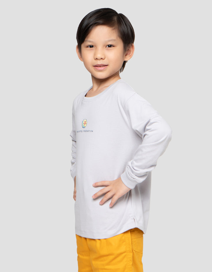 Suko Graphic Kerah Bulat Kaos Anak Laki-Laki