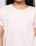 Suko Variasi Kerah Bulat Print Kaos Anak Perempuan