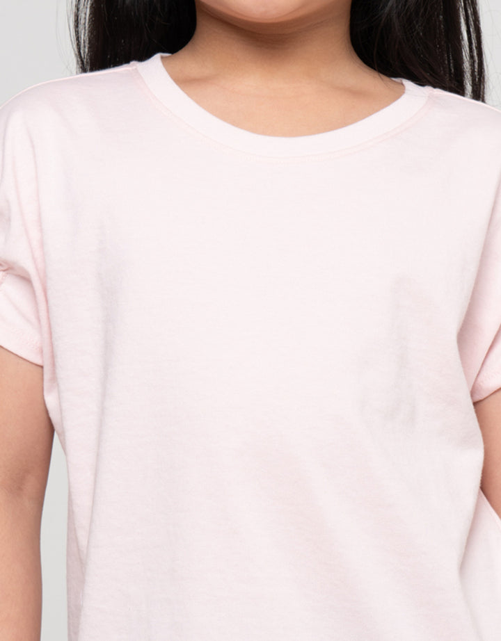 Suko Variasi Kerah Bulat Print Kaos Anak Perempuan