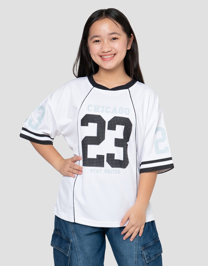 Nevada Number Kaos Oversize Anak Perempuan