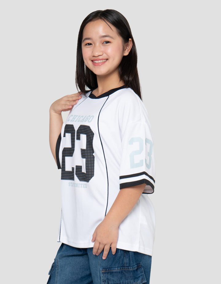 Nevada Number Kaos Oversize Anak Perempuan