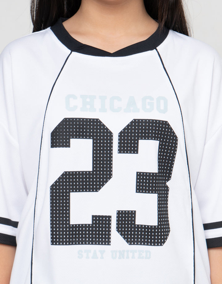 Nevada Number Kaos Oversize Anak Perempuan