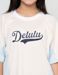 Nevada Delulu Kaos Oversize Anak Perempuan