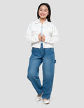 Nevada Basic Pocket Jaket Anak Perempuan