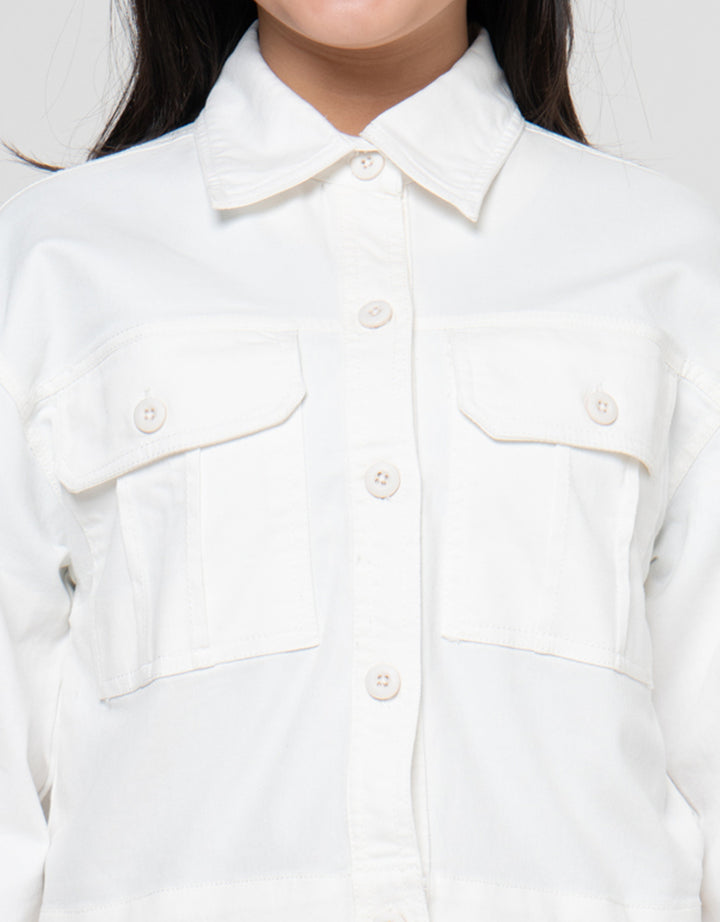 Nevada Basic Pocket Jaket Anak Perempuan
