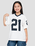 Nevada Raglan 21 Bear Us Kaos Oversize Anak Perempuan