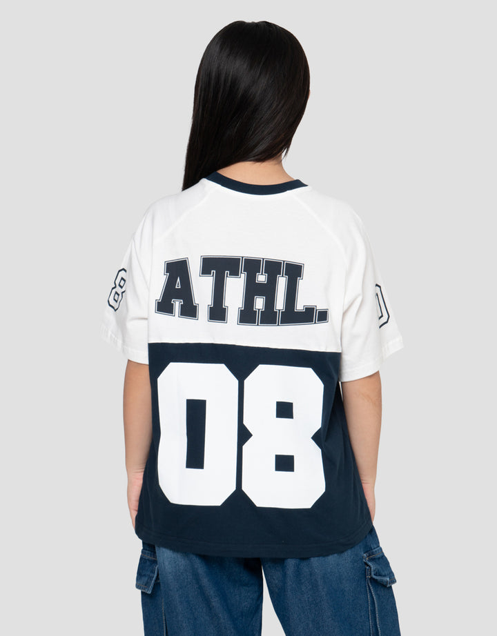 Nevada Raglan La Kaos Oversize Anak Perempuan