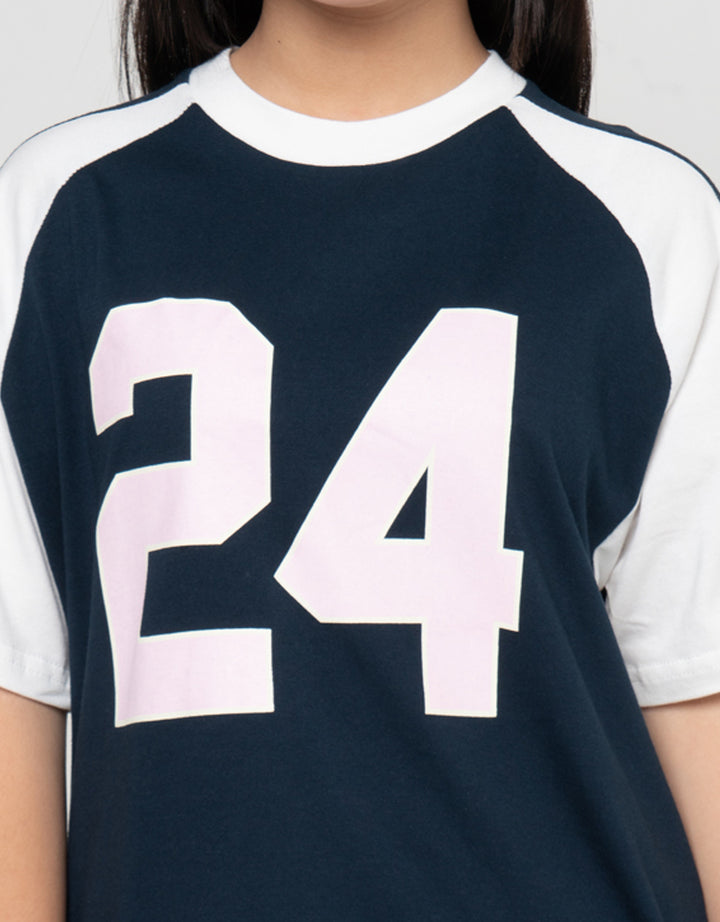 Nevada Raglan 24 Kaos Oversize Anak Perempuan