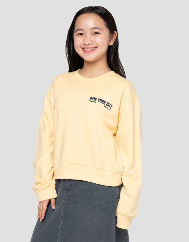 NEVADA CITY WITH BACK PRINT NEW YORK SWEATER ANAK PEREMPUAN