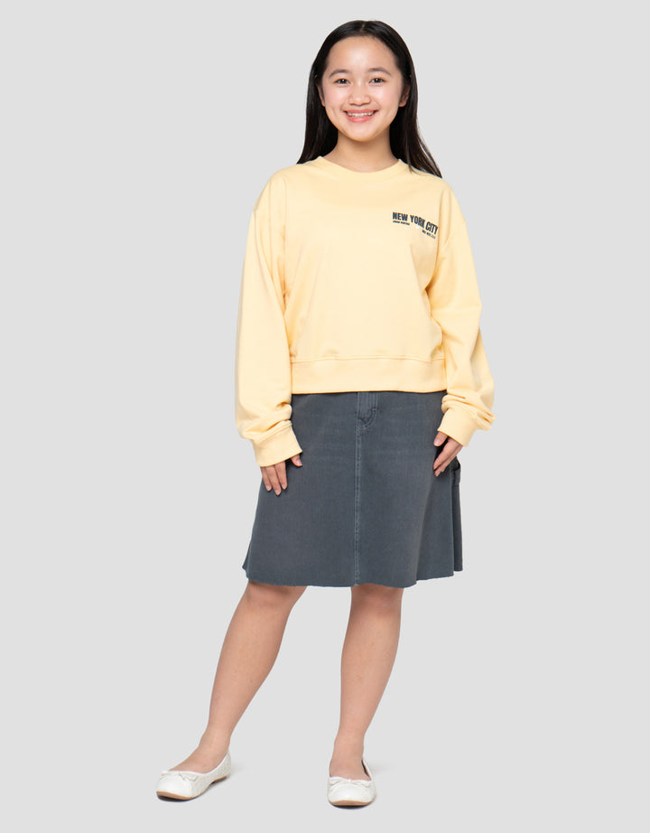 NEVADA CITY WITH BACK PRINT NEW YORK SWEATER ANAK PEREMPUAN