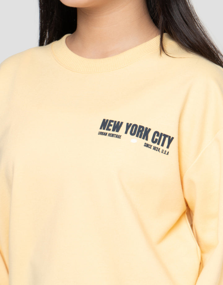 NEVADA CITY WITH BACK PRINT NEW YORK SWEATER ANAK PEREMPUAN