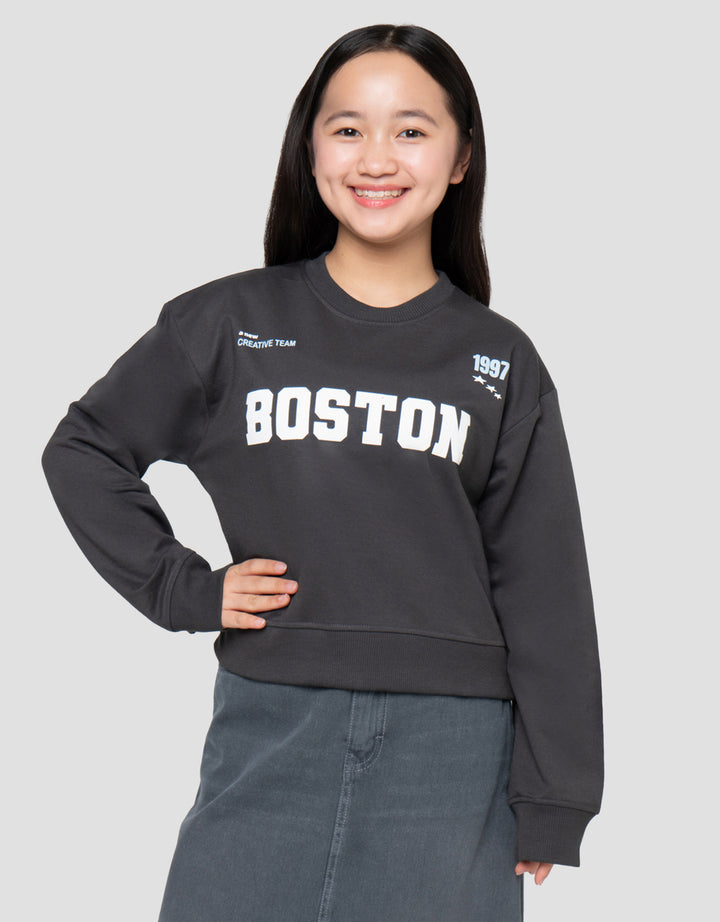 NEVADA CITY WITH BACK PRINT BOSTON SWEATER ANAK PEREMPUAN