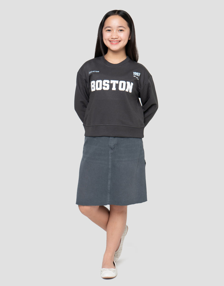 NEVADA CITY WITH BACK PRINT BOSTON SWEATER ANAK PEREMPUAN