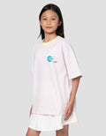 Nevada Stripe With Back Print Kaos Oversize Anak Perempuan