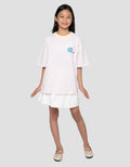 Nevada Stripe With Back Print Kaos Oversize Anak Perempuan