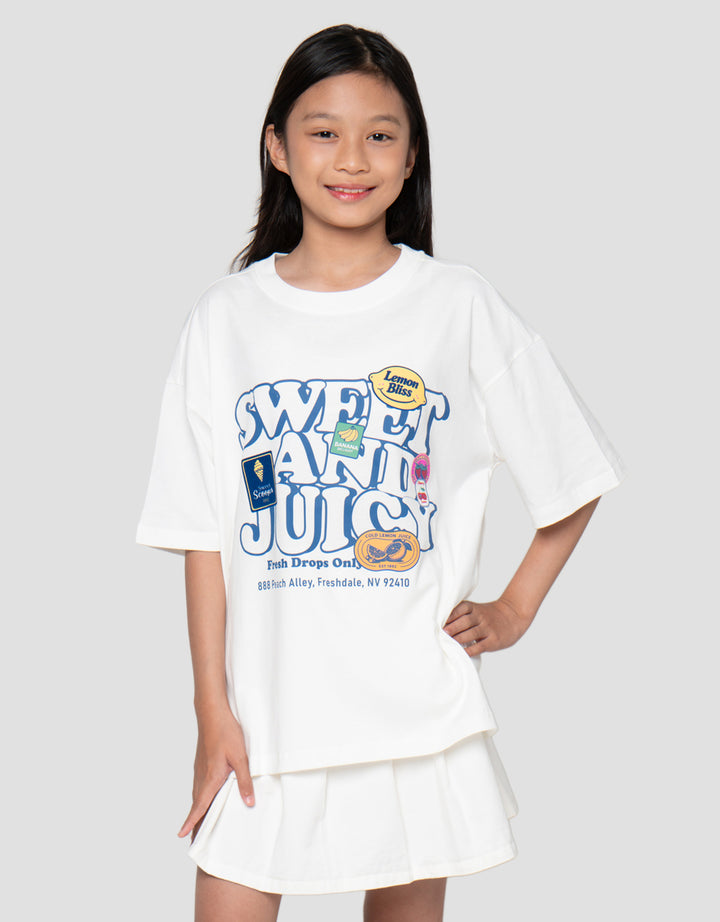 Nevada Sweet N Juicy Kaos Oversize Anak Perempuan