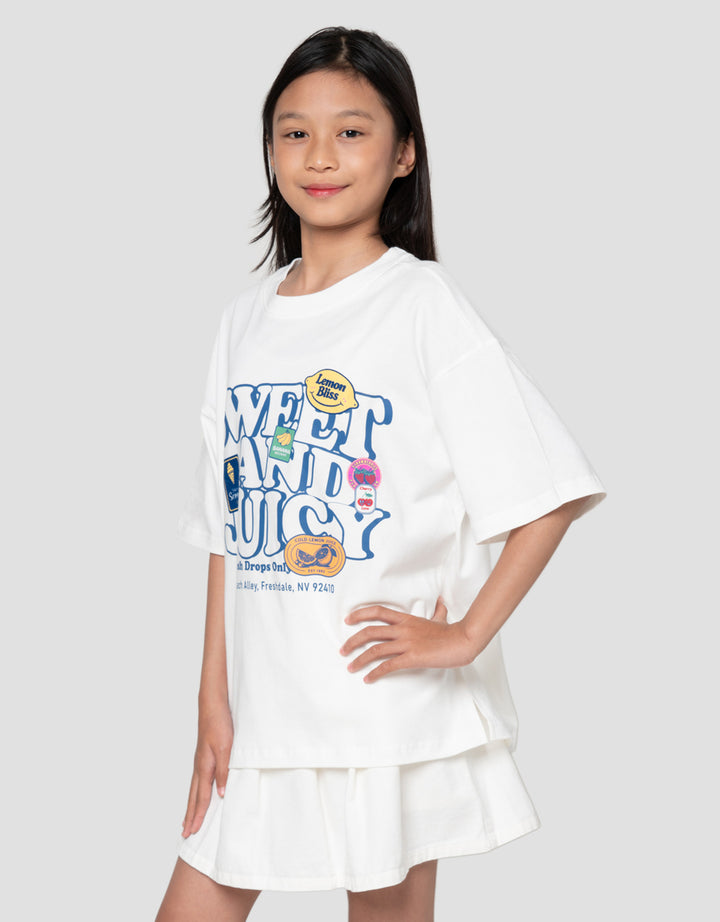 Nevada Sweet N Juicy Kaos Oversize Anak Perempuan