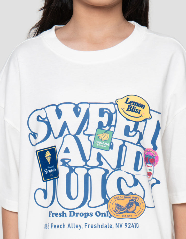 Nevada Sweet N Juicy Kaos Oversize Anak Perempuan