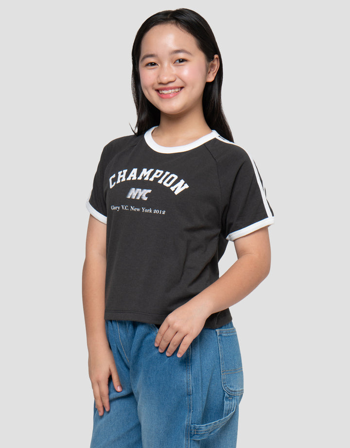 Nevada Stripe Champion Kaos Anak Perempuan