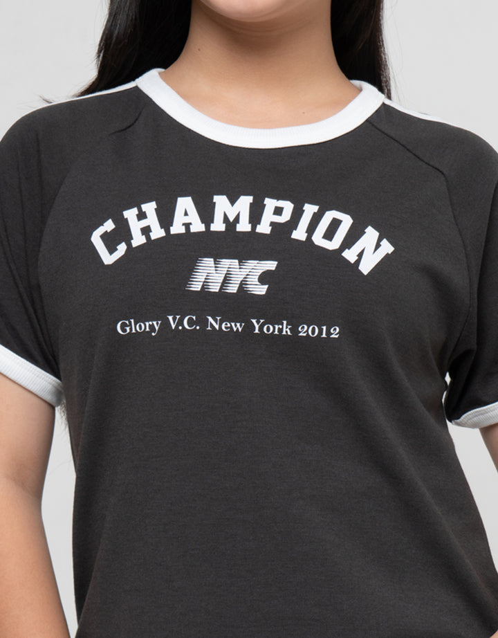 Nevada Stripe Champion Kaos Anak Perempuan