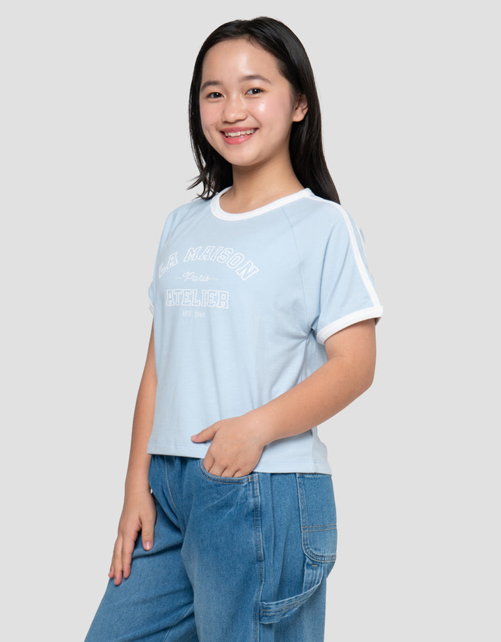 Nevada Stripe LA Maison Kaos Anak Perempuan