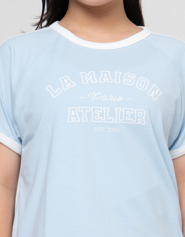 Nevada Stripe LA Maison Kaos Anak Perempuan