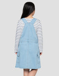 NEVADA MIDI DRESS DENIM OVERALL WITH INNER ANAK PEREMPUAN
