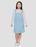 NEVADA MIDI DRESS DENIM OVERALL WITH INNER ANAK PEREMPUAN