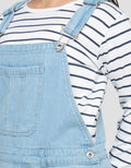 NEVADA MIDI DRESS DENIM OVERALL WITH INNER ANAK PEREMPUAN