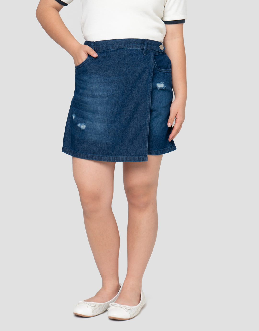 NEVADA SKORT DENIM ANAK PEREMPUAN