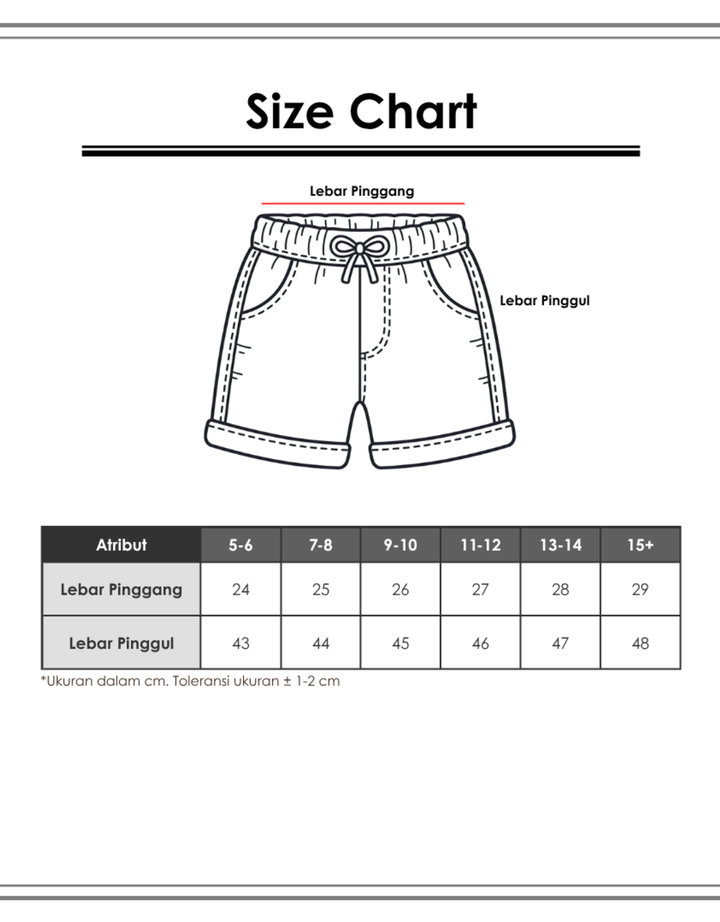 NEVADA SKORT DENIM ANAK PEREMPUAN