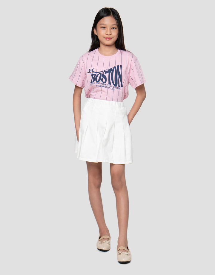 Nevada Lipit Skort Anak Perempuan