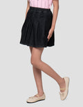 Nevada Lipit Skort Denim Anak Perempuan