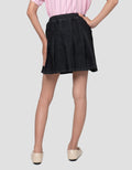 Nevada Lipit Skort Denim Anak Perempuan