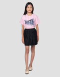 Nevada Lipit Skort Denim Anak Perempuan