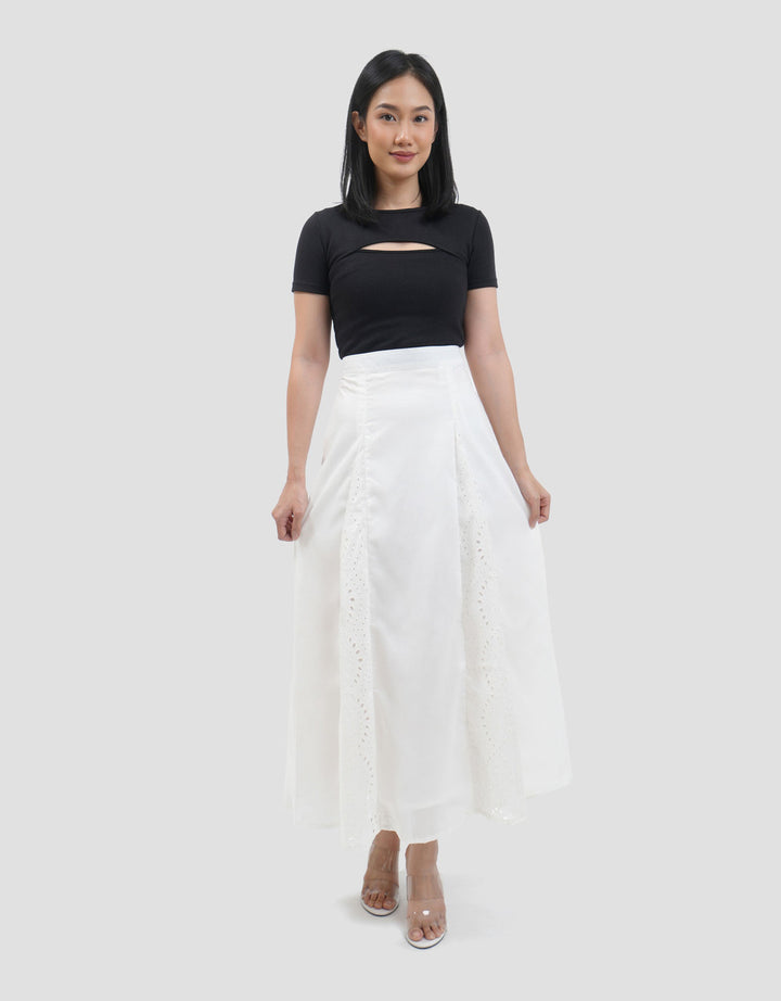 Connexion Full Length Eyelet Rok Maxi Wanita