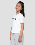 Nevada  Rib Bordir Boston Crew Kaos Anak Perempuan