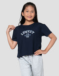 Nevada  Rib Bordir Lowkey Kaos Anak Perempuan