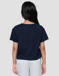 Nevada  Rib Bordir Lowkey Kaos Anak Perempuan