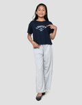 Nevada  Rib Bordir Lowkey Kaos Anak Perempuan