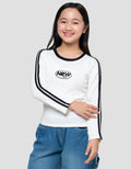 Nevada Stripe Embro Kaos Anak Perempuan