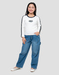 Nevada Stripe Embro Kaos Anak Perempuan